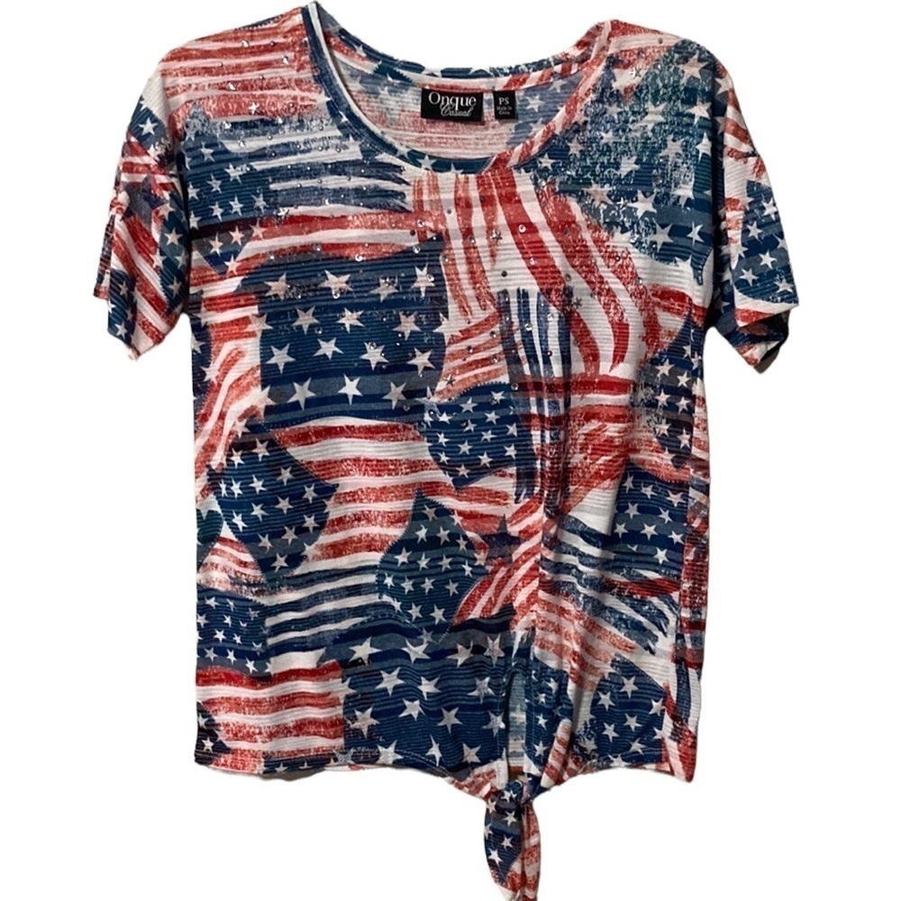 red white blue sparkle shirt